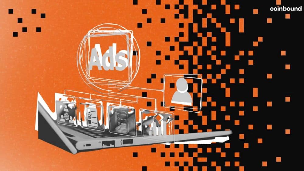 abstract representation of crypto ad network features