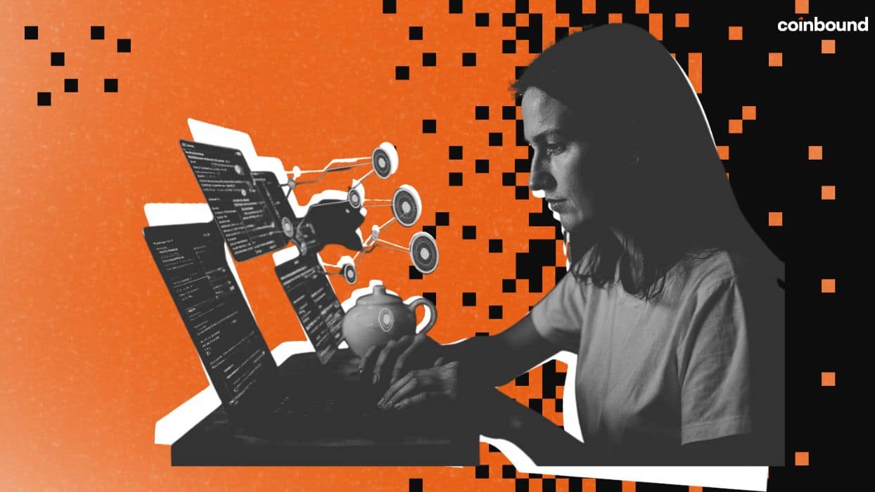 woman checking crypto ad network campaign intelleigence metrics