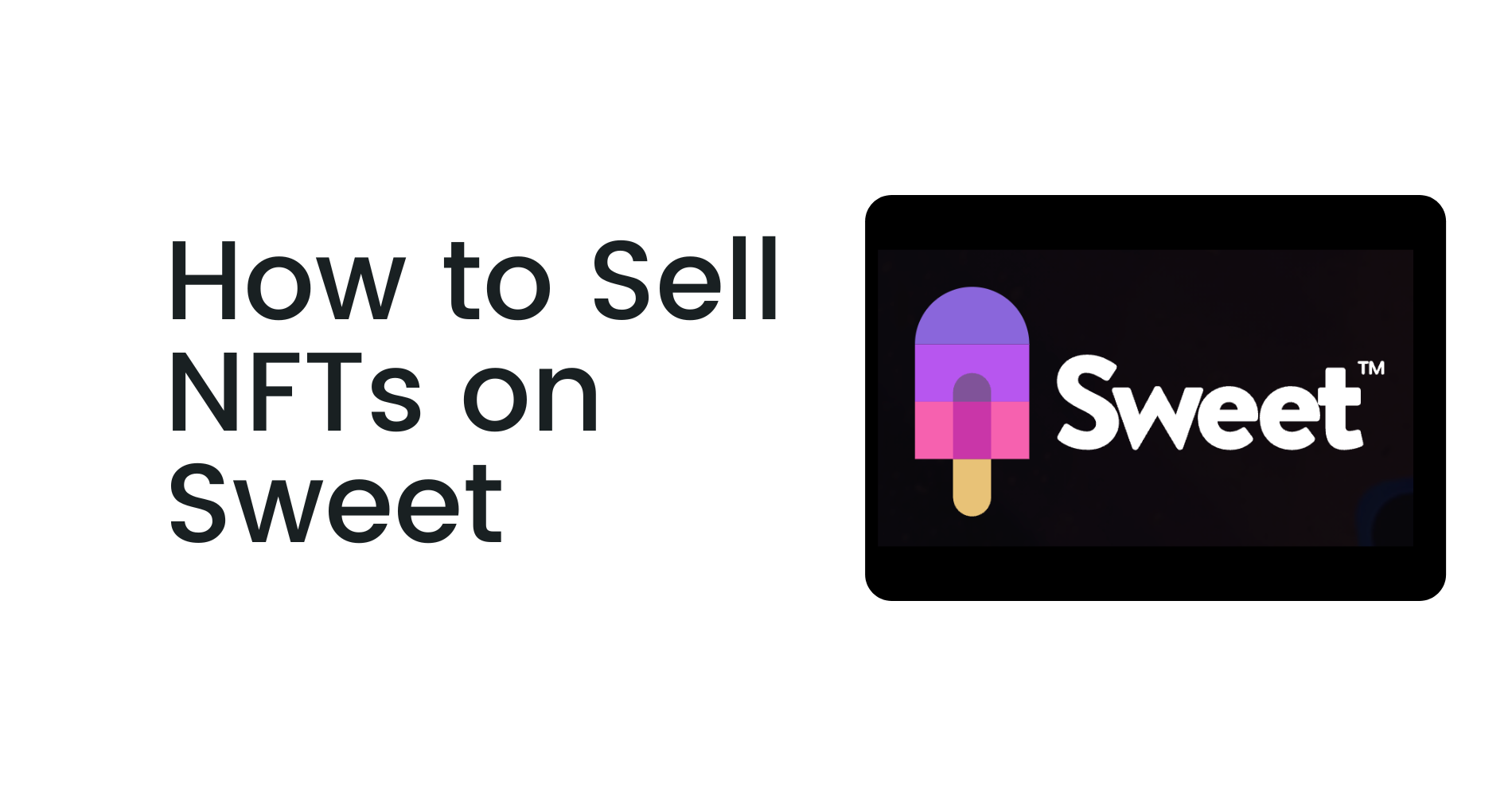 Sell NFT on Sweet